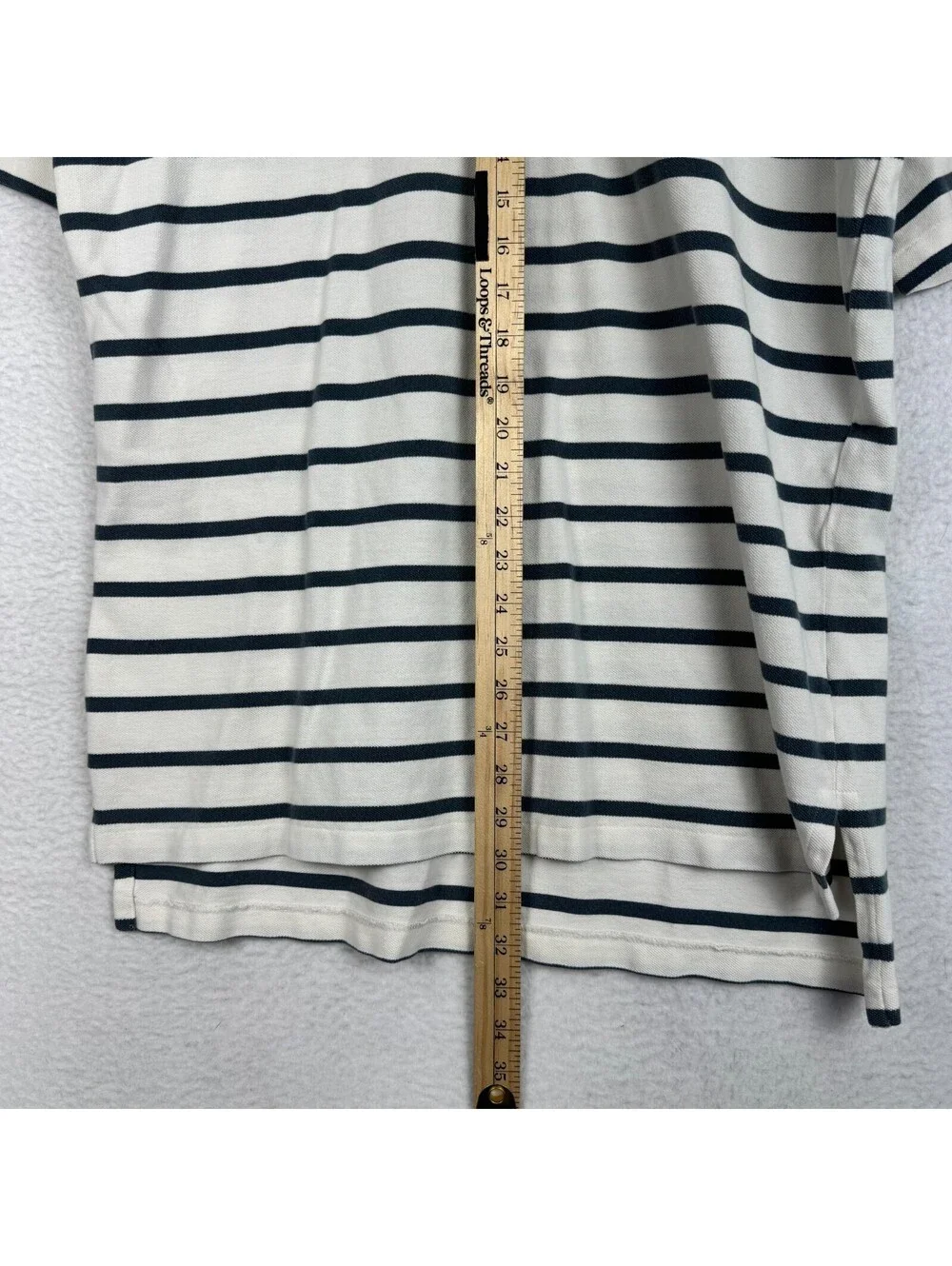 Vintage Polo Ralph Lauren Mens Large Striped Short Sleeve Shirt Made USA Hip Hop